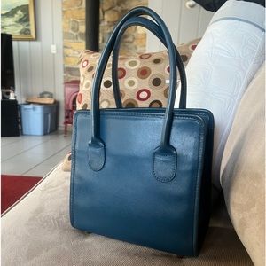 VERY RARE!! Vintage Coach “Retro Dinky Shopping Bag” 50th Anniv Lim Ed Peacock!